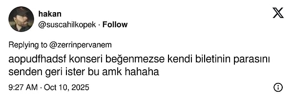 Flörtünü Konserde Davet Edip Biletini Alamayan Kişi: Beyinlerimizi Tutkuyle Yakarken Kimler Kahkahalar Etsin?