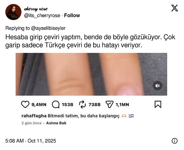 Gazzeli Kadının Savaş Bitti Türkçesi Tartışma Konusu