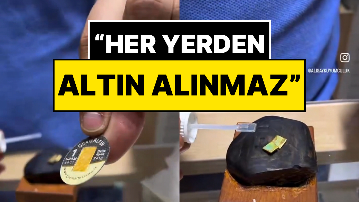 Gram Altını SahteMi? Kuyumcunun Testinde 21 Altın Sahte