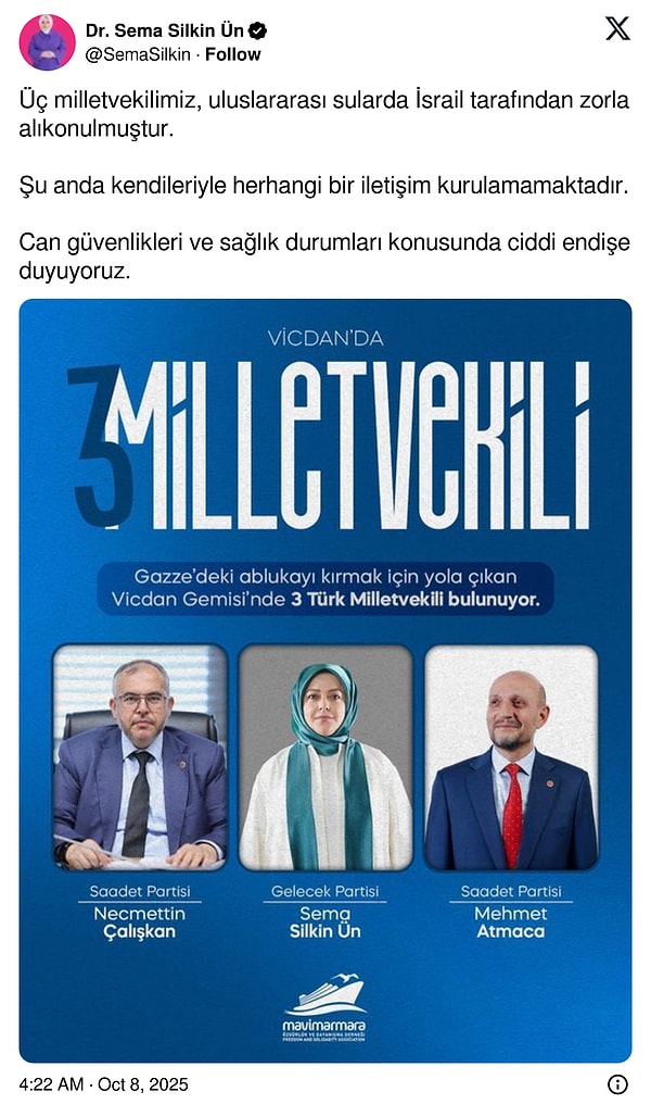 İsrail, Özgürlük Filosu’ndaki 3 Milletvekilini Zorla Aldı