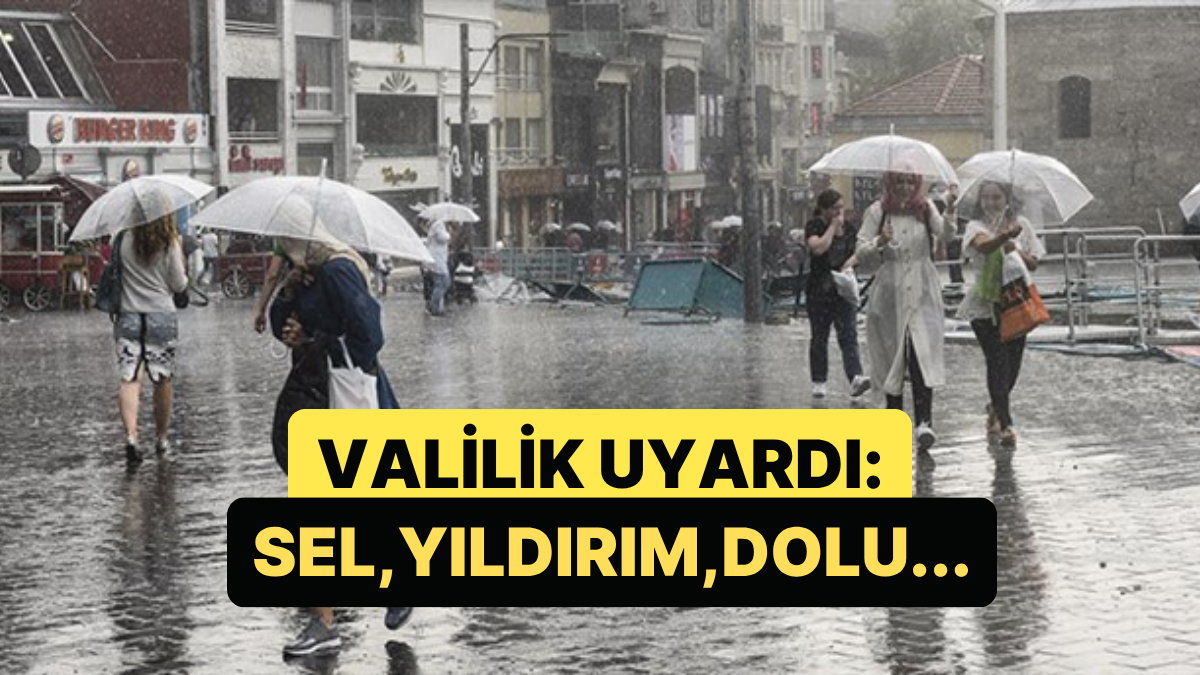 İstanbul İçin Cuma Uyarısı: Sel, Yıldırım ve Dolu