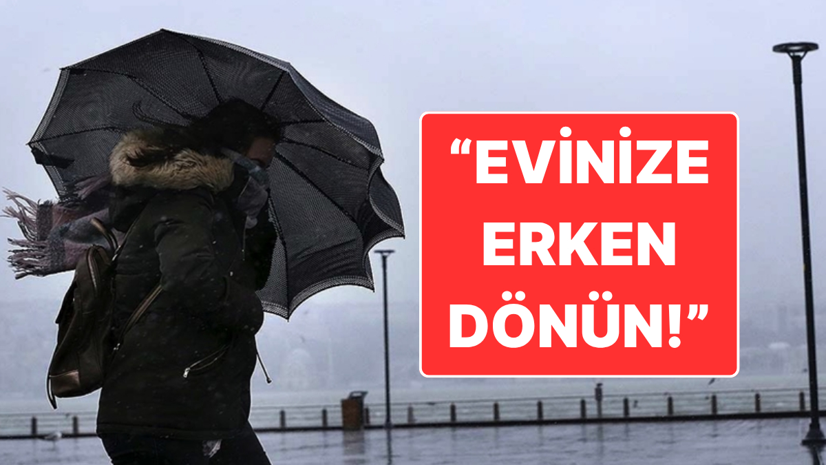 İstanbul İçin Yağmur Uyarısı: Beklenen Yağmur İçin Evinize Dönün