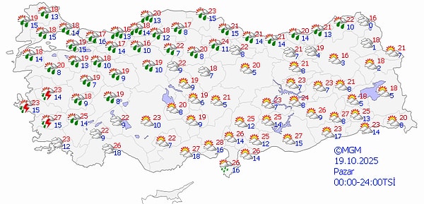 İstanbul’a Tüm Gün Sürecek Sağanak Yağış Uyarısı