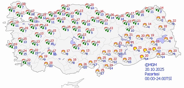 İstanbul’da Gün İçinde Ara Ara Yağışlar Bekleniyor — 16 Ekim Hava Durumu