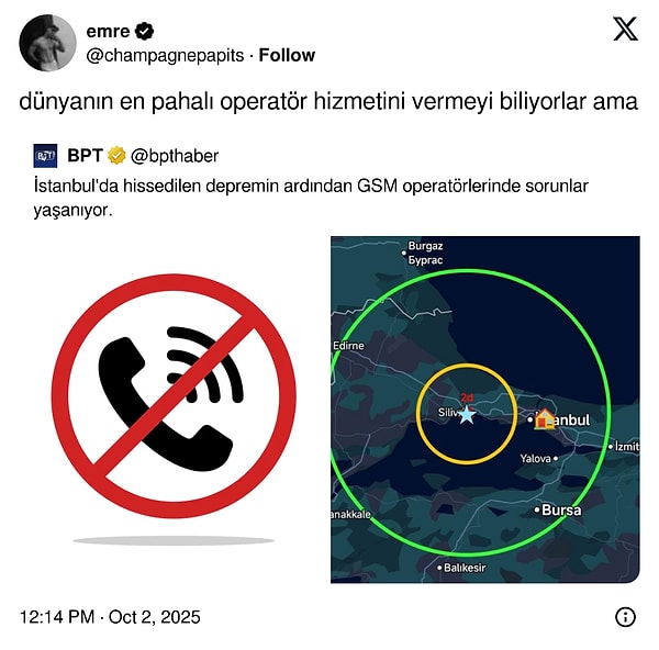 İstanbul’daki 5 Büyüklüğündeki Depremde GSM Operatörleri Çuvalladı: Tekrar Eden Sorunlar