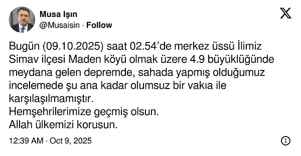 Kütahya'da Geceyarısı Korkutan Deprem: Bursa, Balıkesir ve İstanbul'da Hissedildi