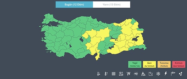 Meteoroloji'den 24 Saatte Sarı Kod Uyarısı: Kuvvetli Yağış ve Kar Bekleniyor