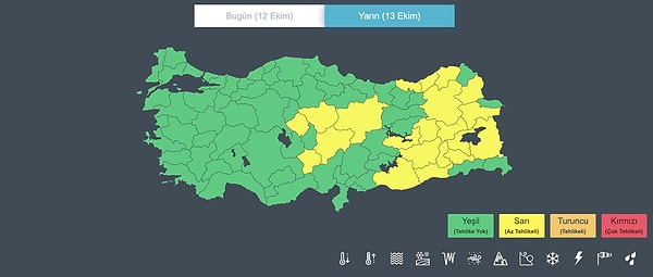 Meteoroloji'den 24 Saatte Sarı Kod Uyarısı: Kuvvetli Yağış ve Kar Bekleniyor