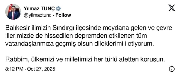 Sındırgı Depreminde İlk Açıklama: Sağlık Bakanı Memişoğlu