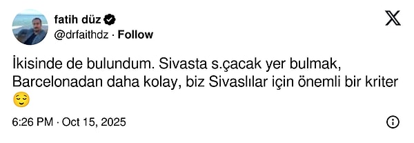 Sivas Yenişehir’in Mimarisinin Barselonaya Benzetilmesi: Goygoycuların Nefesini Kesen Bir Şaka Şöleni!