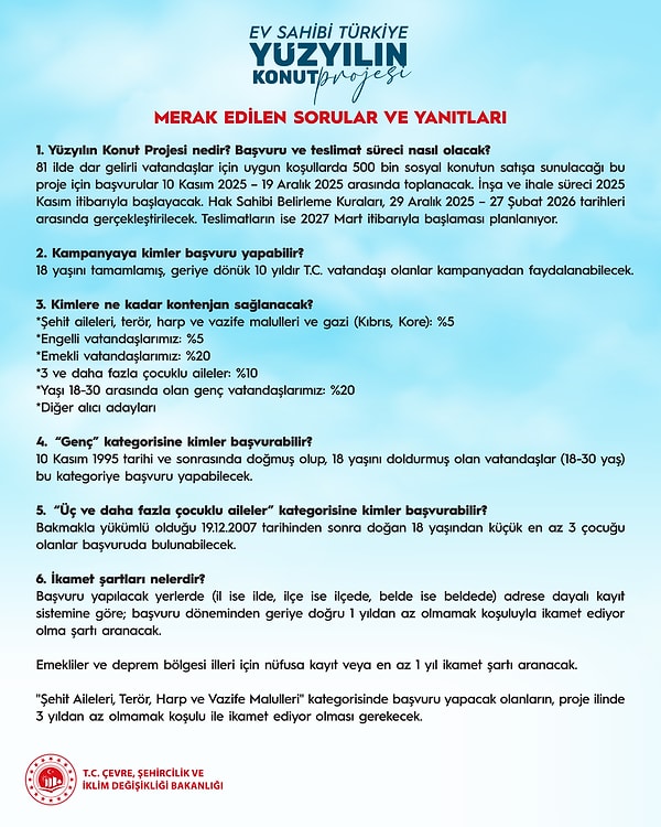 TOKİ 500 Bin Konut: Başvurabilecekler ve Başvuru Zamanı Neler?