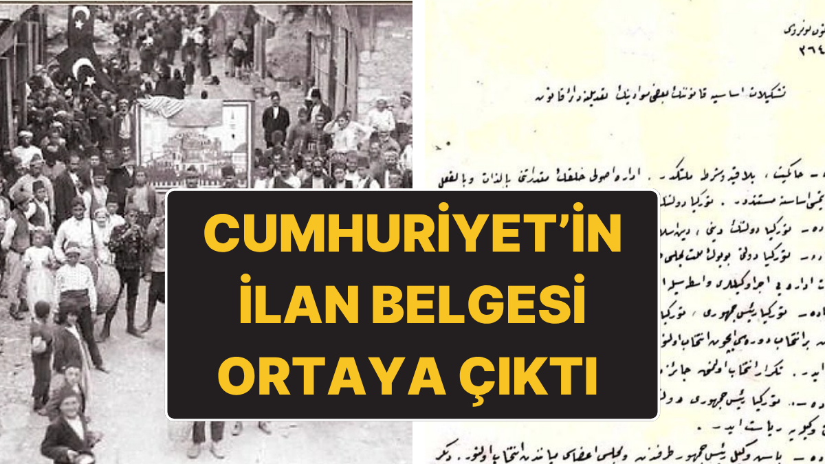 Türkiye Cumhuriyeti Şekl-i Hükümeti: İlber Ortaylı’nın İlan Belgesi