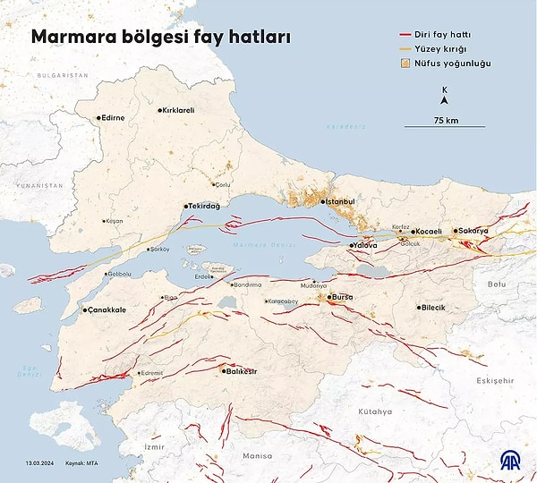 Türkiye’nin En Tehlikeli Fay Hatları: 45 İl, 110 İlçe Risk Altında
