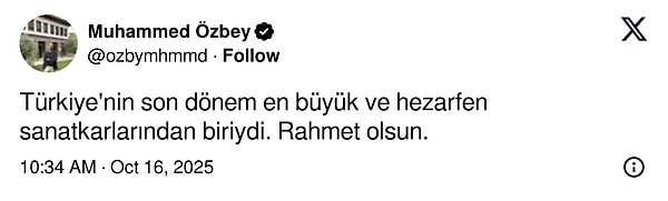 Yaşamını Yitiren Yabancı Damat’ın Memik Dedesi Arif Erkin Güzelbeyoğlu Sevenlerini Üzüntüye Boğdu: Vefat Haberi