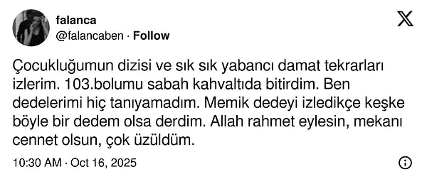 Yaşamını Yitiren Yabancı Damat’ın Memik Dedesi Arif Erkin Güzelbeyoğlu Sevenlerini Üzüntüye Boğdu: Vefat Haberi