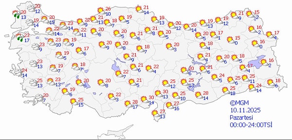 10 Kasım Hava Durumu: Meteoroloji ve AKOM'dan Uyarılar