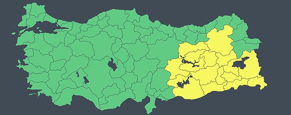17 İle Sarı Kod Uyarısı Saat Verdi: Meteoroloji Detayı