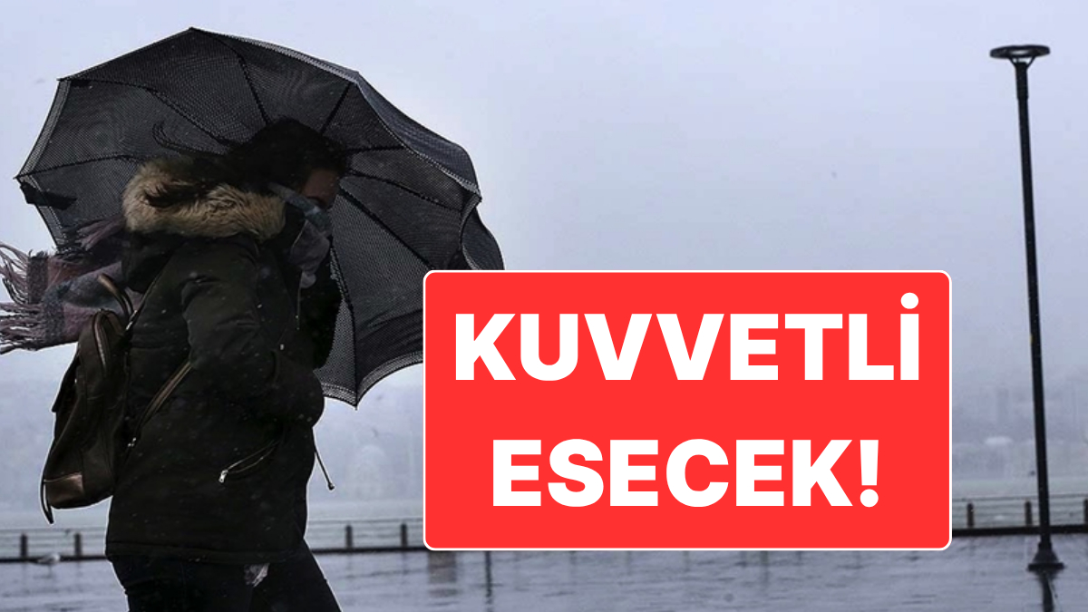 19 Kasım Çarşamba Marmara İçin Kuvvetli Fırtına Uyarısı