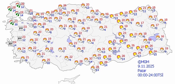 5 İlde Kuvvetli Yağış Uyarısı ve Yeni Haftada Hava Durumu