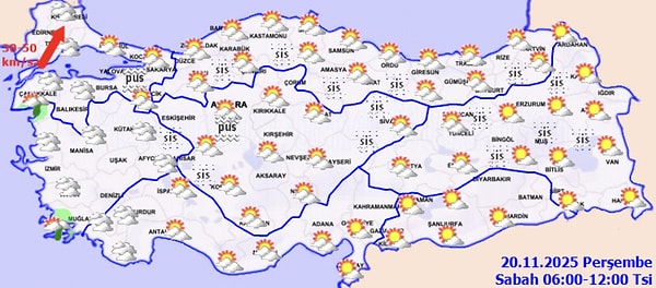 Bugün Hava Nasıl? Kasım 20 Hava Tahmini