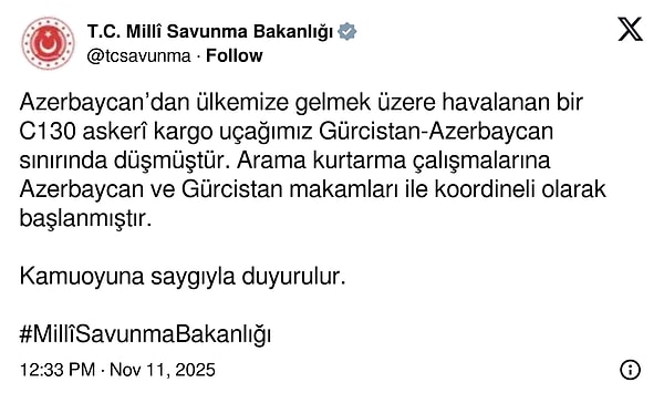 C130 Askeri Kargo Uçağı Neden Düştü?