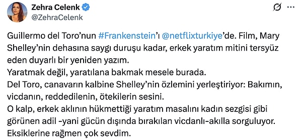 Guillermo del Toro’nun Yazıp Yönettiği Frankenstein Filmi İzleyenlerden Tam Not Aldı