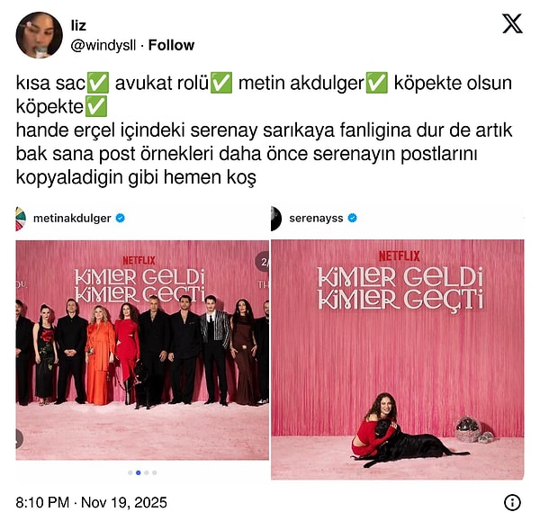 Hande Erçelin'in İki Dünya Bir Dilek Galasındaki Halleri Serenay Sarıkaya'ya Benzetildi