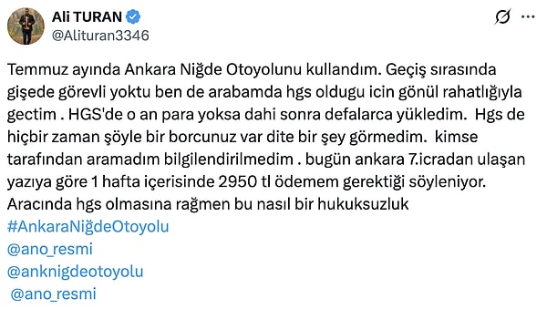 HGS Gişelerinde Sistem Arızası: Borç 16 Lira Yerine 30 Bin TL