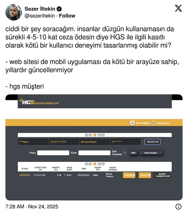 HGS Gişelerinde Sistem Arızası: Borç 16 Lira Yerine 30 Bin TL