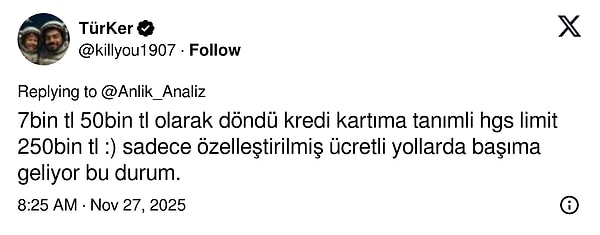HGS Gişelerinde Sistem Arızası: Borç 16 Lira Yerine 30 Bin TL