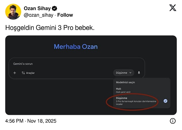 İşler Çığrından Çıktı: Google'ın Yeni Yapay Zeka Modeli Gemini 3 Kullanıcıları Şaşırttı!