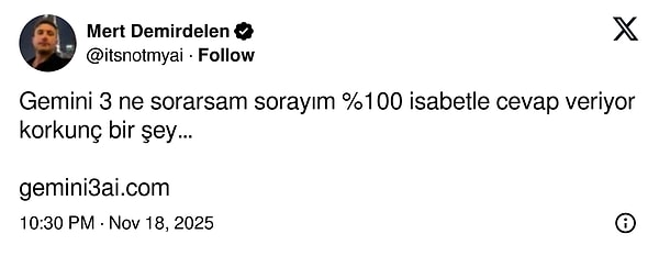 İşler Çığrından Çıktı: Google'ın Yeni Yapay Zeka Modeli Gemini 3 Kullanıcıları Şaşırttı!