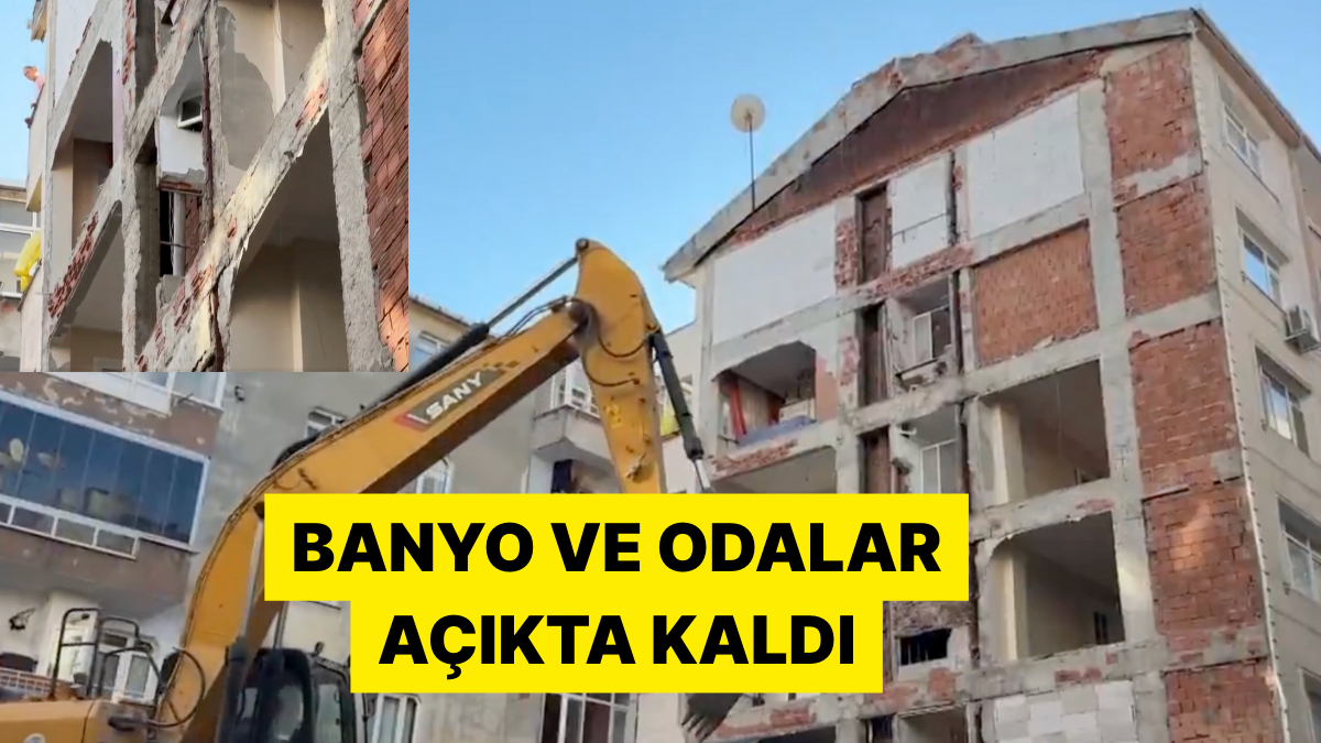 İstanbul Bahçelievler’de Yıkım Sırasında Duvarın Ortadan Kaybolduğu Ortaya Çıktı
