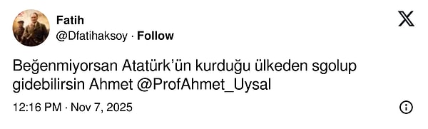 İstanbul Üniversitesi Profesörü Skandal 10 Kasım Paylaşımı: Tepkiler Üzerine Sildi