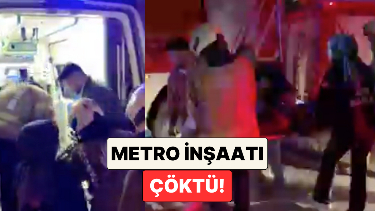 Kabataş Metro İnşaatında Çökme: Yaralılar Var