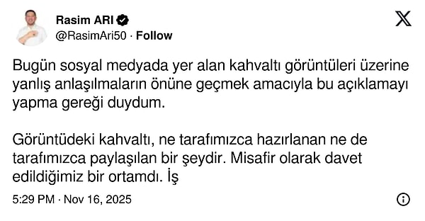 Kuş Sütü Eksik Kahvaltı İçin Belediye Başkanı Tepkisi ve Açıklaması