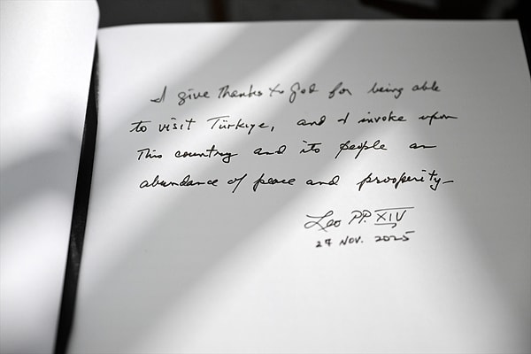 Papa 14. Leo Anıtkabir Ziyareti: Özel Deftere Yazdıkları