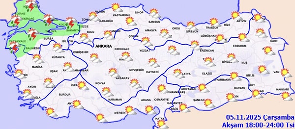 Saat Verildi: 13 Kentte Sağanak Yağış Uyarısı