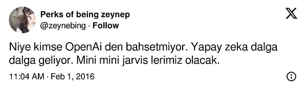 Web Sayfasında Yayın İçin Eşsiz Başlık: 9 Yıl Önce Yapay Zeka Devrimi Hakkında Paylaşım Yapan X Kullanıcısı