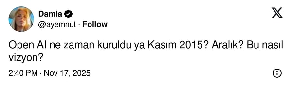 Web Sayfasında Yayın İçin Eşsiz Başlık: 9 Yıl Önce Yapay Zeka Devrimi Hakkında Paylaşım Yapan X Kullanıcısı