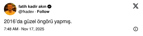 Web Sayfasında Yayın İçin Eşsiz Başlık: 9 Yıl Önce Yapay Zeka Devrimi Hakkında Paylaşım Yapan X Kullanıcısı