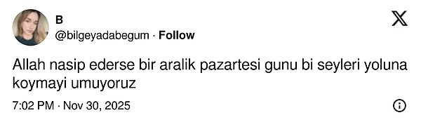1 Aralık Pazartesiye Denk Gelince Yeni Başlangıç Zamanı: Mizahşörlerin Gülümseten Yorumlarıyla Gününüz Şakacı Bir Şeye Dönüşüyor!
